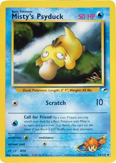 Misty's Psyduck [W Stamped] — WoTC Promo 054/132