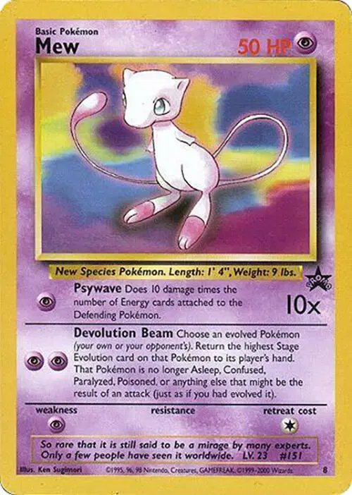 Mew (Glossy Finish) — WoTC Promo 8