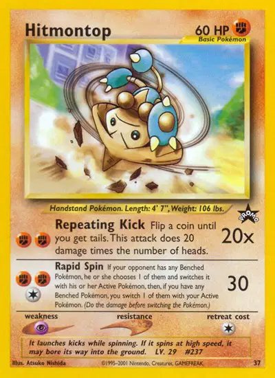 Hitmontop — WoTC Promo 37/53