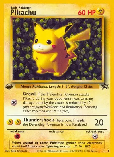 Pikachu (Misprint) — WoTC Promo 01/53