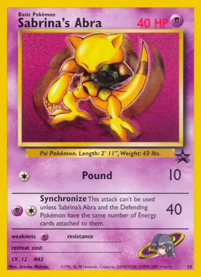 Sabrina's Abra — WoTC Promo 19/53
