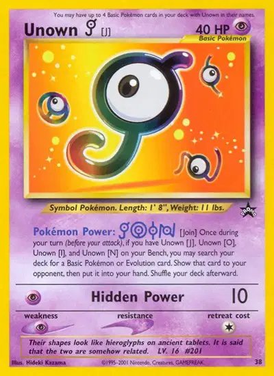 Unown [J] — WoTC Promo 38/53