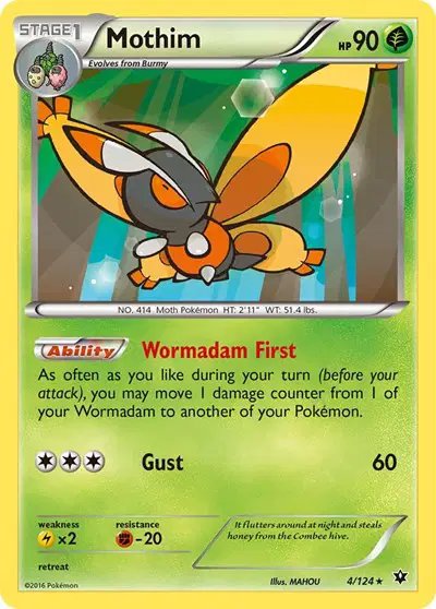 Mothim — XY - Fates Collide 4