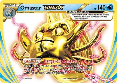 Omastar BREAK — XY - Fates Collide 19