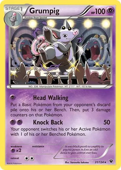 Grumpig — XY - Fates Collide 31