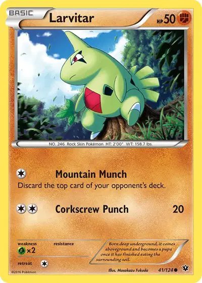 Larvitar (41) — XY - Fates Collide 41