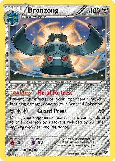 Bronzong — XY - Fates Collide 61