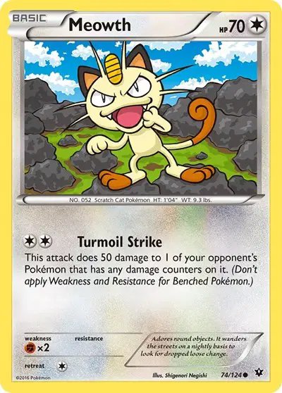 Meowth — XY - Fates Collide 74