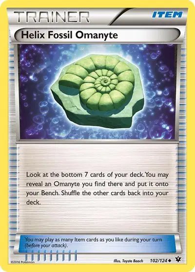 Helix Fossil Omanyte — XY - Fates Collide 102