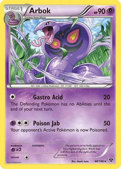 Arbok — XY Base Set 48