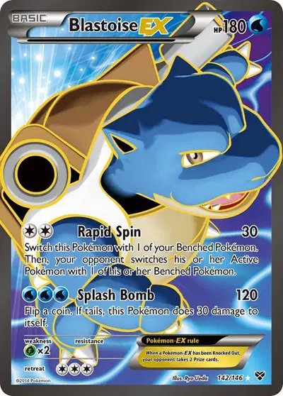 Blastoise EX (142 Full Art) — XY Base Set 142