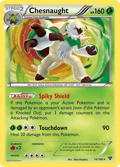 Chesnaught — XY Base Set 14