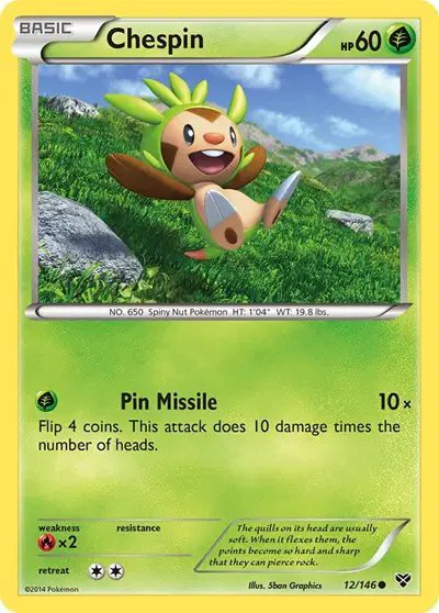 Chespin — XY Base Set 12