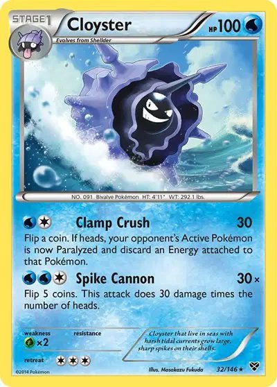 Cloyster — XY Base Set 32