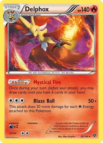 Delphox — XY Base Set 26