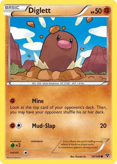 Diglett — XY Base Set 58