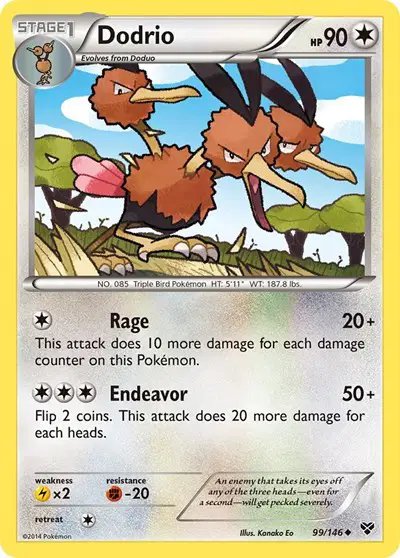 Dodrio — XY Base Set 99