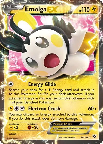 Emolga EX — XY Base Set 46