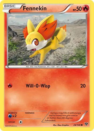 Fennekin — XY Base Set 24