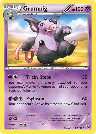 Grumpig — XY Base Set 50
