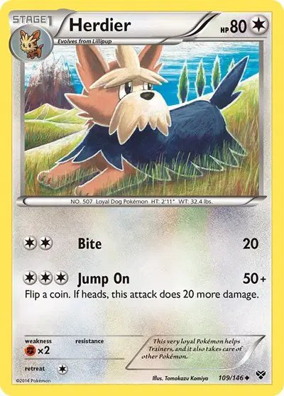 Herdier — XY Base Set 109