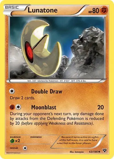 Lunatone — XY Base Set 63