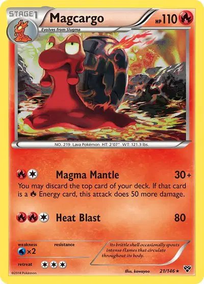Magcargo — XY Base Set 21