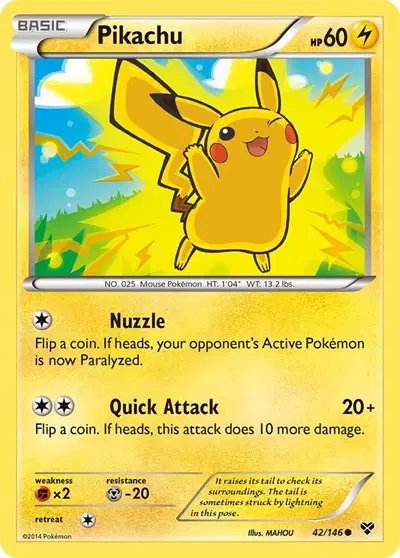 Pikachu — XY Base Set 42
