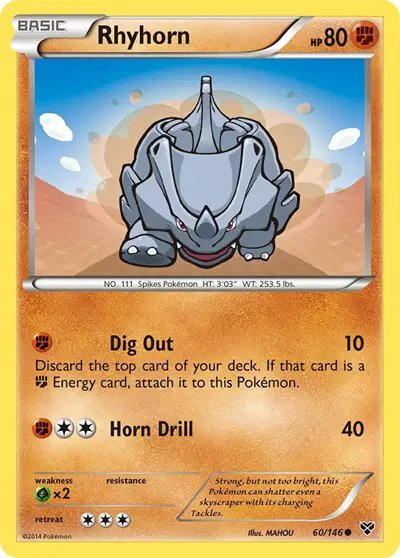 Rhyhorn — XY Base Set 60