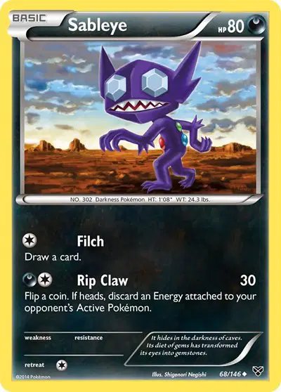 Sableye — XY Base Set 68