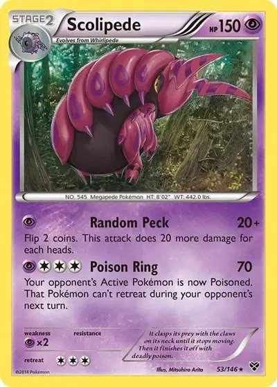 Scolipede — XY Base Set 53