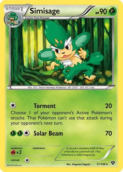 Simisage — XY Base Set 11