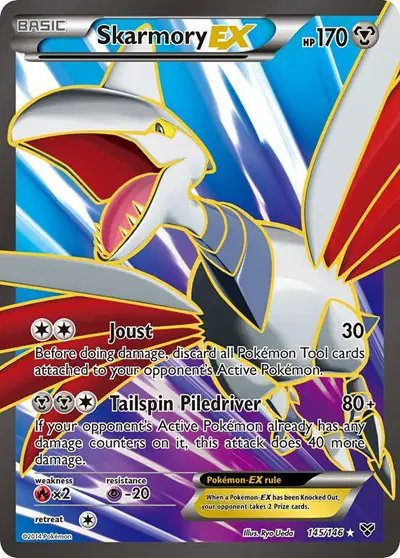 Skarmory EX (145 Full Art) — XY Base Set 145