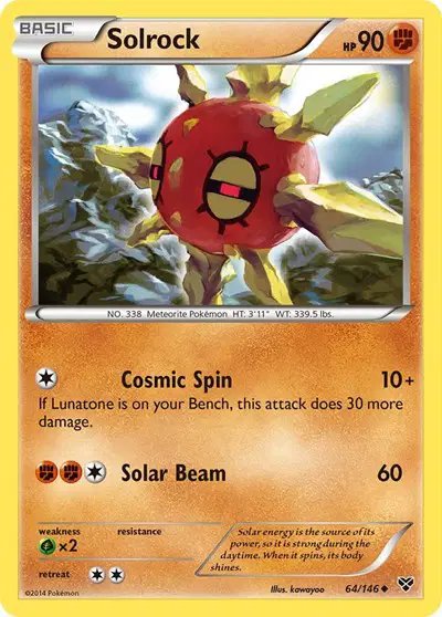 Solrock — XY Base Set 64