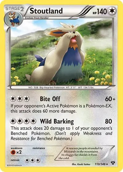 Stoutland — XY Base Set 110