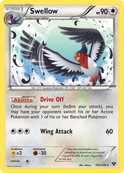 Swellow — XY Base Set 103