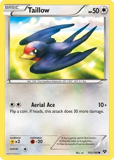Taillow — XY Base Set 102