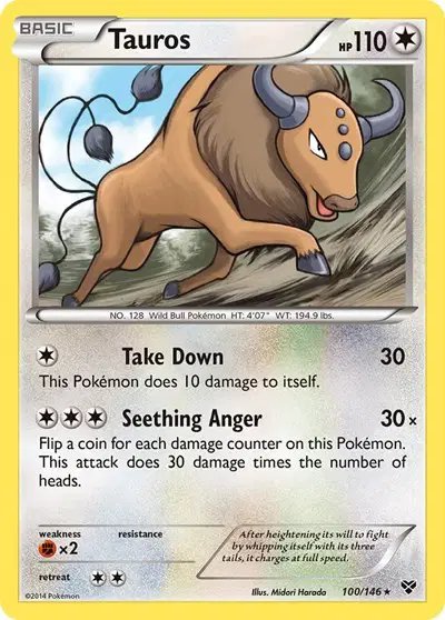 Tauros — XY Base Set 100