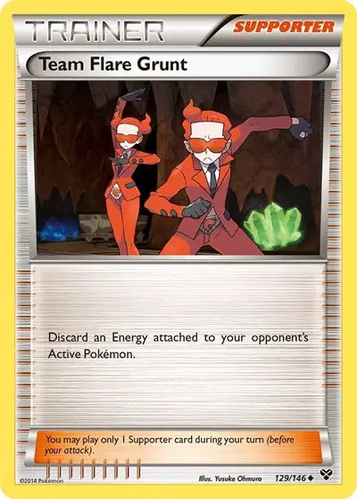 Team Flare Grunt — XY Base Set 129