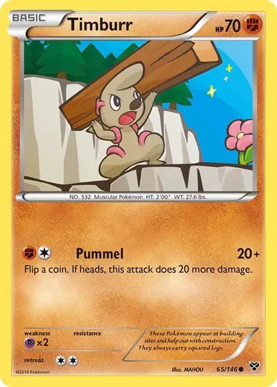 Timburr — XY Base Set 65
