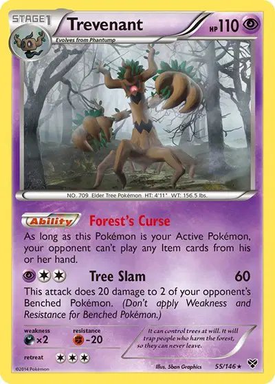 Trevenant — XY Base Set 55
