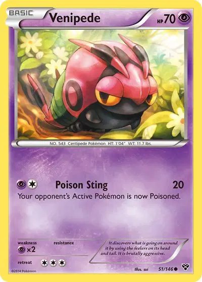 Venipede — XY Base Set 51