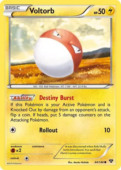 Voltorb — XY Base Set 44