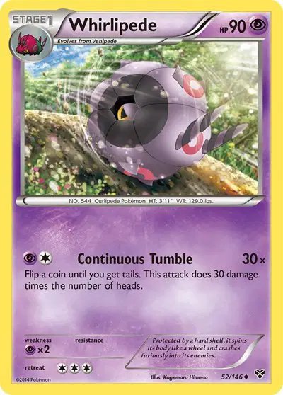 Whirlipede — XY Base Set 52