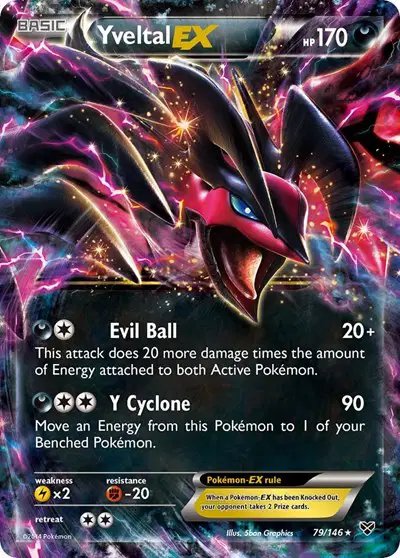 Yveltal EX — XY Base Set 79