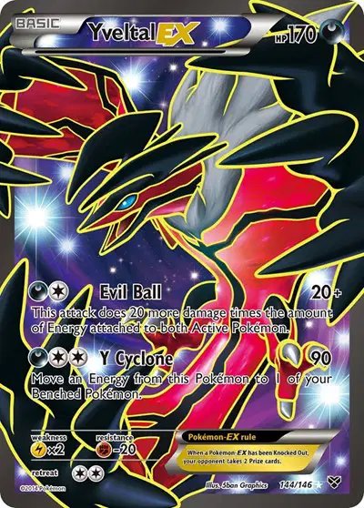 Yveltal EX (144 Full Art) — XY Base Set 144