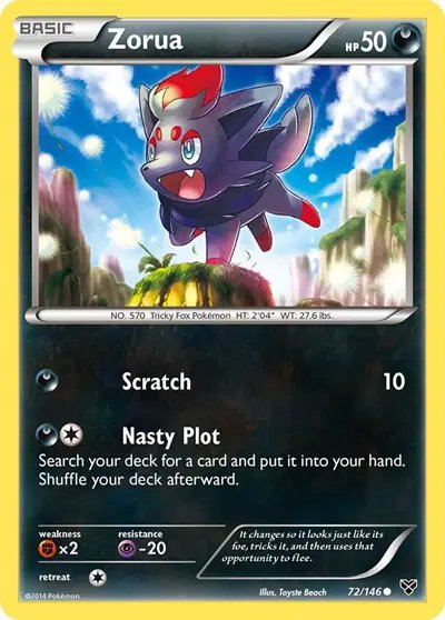 Zorua — XY Base Set 72