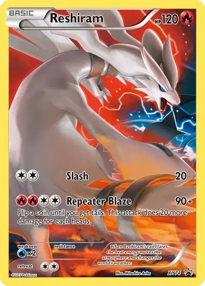 Reshiram (Full Art Promo) — XY Promos XY74