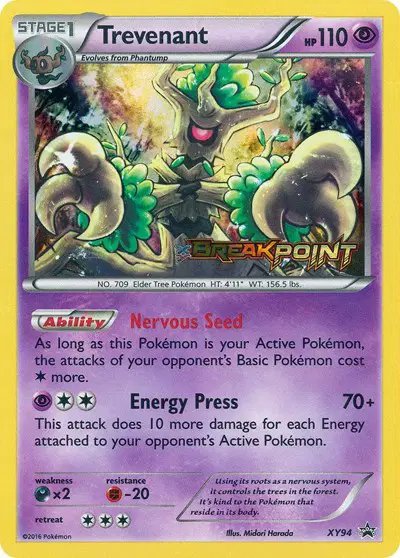 Trevenant (Prerelease) — XY Promos XY94