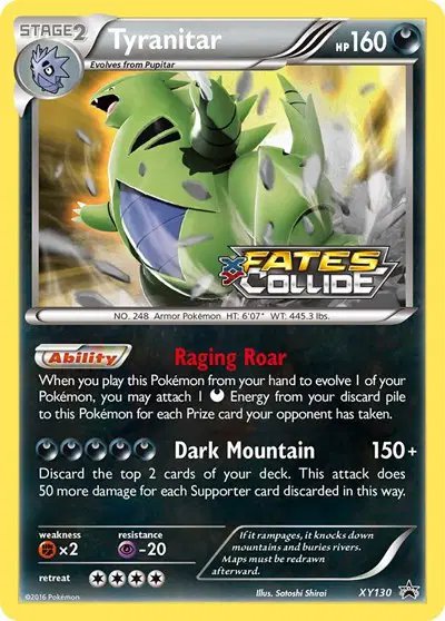 Tyranitar (Prerelease) — XY Promos XY130